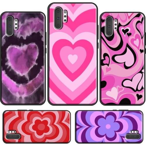 BROWN TRANCE Heart Coffee Latte Groovy For Samsung Galaxy S21 Ultra S20 FE S10 Plus S8 S9 S10E Phone Case For Note 20 10 9 Cover