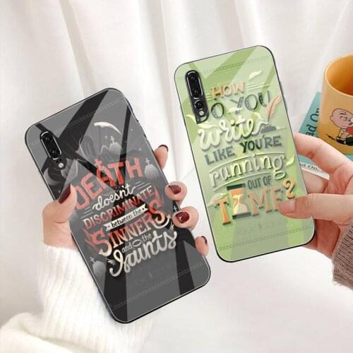 Hamilton Musical Lyrics Painted Phone Case Tempered Glass For Huawei P30 P20 P10 lite honor 7A 8X 9 10 mate 20 Pro