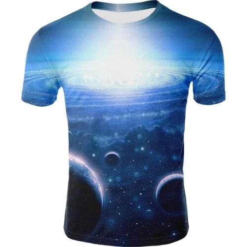 Galaxy Space Tshirt Children 3d Print Cloud Night T-shirts Punk Style Short Sleeve Boys Girl T Shirt Kids Brand Clothes Tee Tops