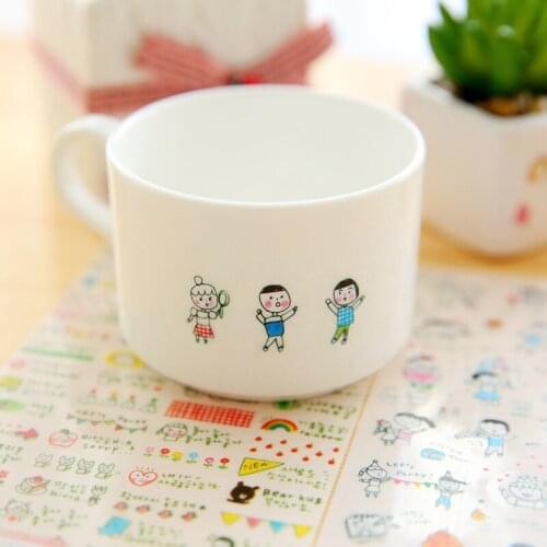 DL Mobile sticker Korean transparent diary album hand account small DIY sticker graffiti world second cute funny small gift