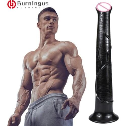 Long Realistic Penis Strap On Dildos With Suction Cup Soft Jelly Cock Penis For Lesbian G Spot Clitoris Stimulator Sex Toy