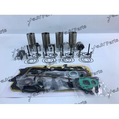 Free Shipping 4P Cylinder Liner Kit With Gasket Set Bearing&Valve Train For Toyota Engines