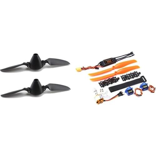 2Pcs Xk A800.0006 Propeller Folding Blades for Wltoys Xk A800 & 1set A2212 1400KV Brushless Motor 40A ESC XT60 Plug 8060