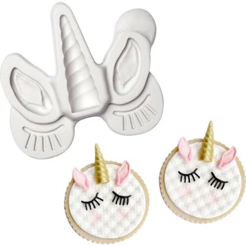 Luyou 1pcs Unicorn Eye Silicone Mold Cake Decoration Fondant Mold DIY Party Cake Decorating Tool Chocolate Mould FM1781