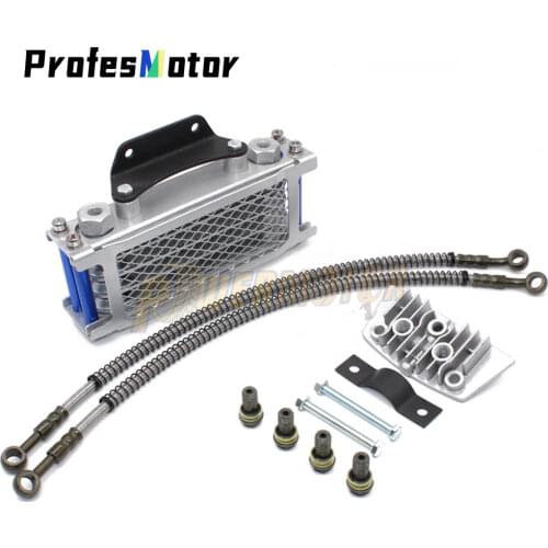 Motorcycle Oil Cooling Cooler Radiator Oil Cooler Set For 50cc 70cc 90cc 110cc 125cc 140cc Horizontal Engine Chinese Made