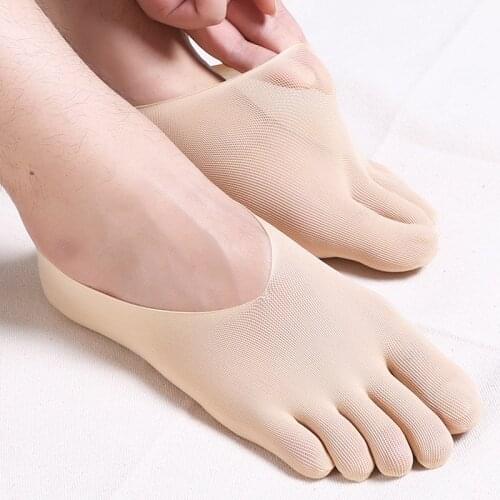 Men Breathable Socks Anti-Slip Five Toe Yoga Socks Quick-Dry Cotton Fitness Sock