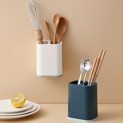 Wall Mounted Cutlery Holder For Kitchen Chopsticks Cage Rack Anti-Humidity Basket Home Kitchen Utensils Spoon Storage Box