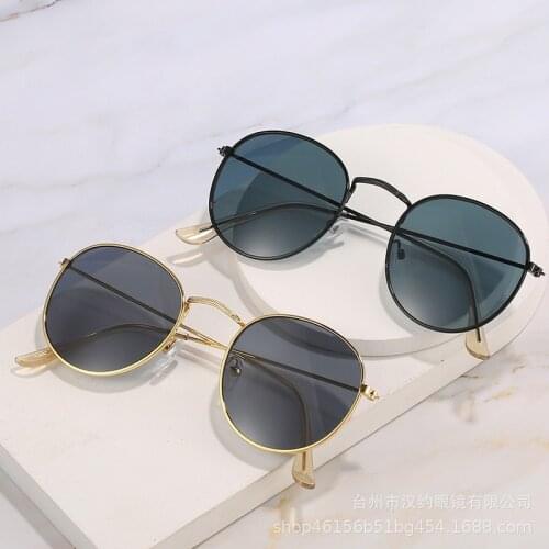 2021 new small frame fashion classic women sunglasses vintage brand design luxury men sun glasses unisex outdoor metal glasses