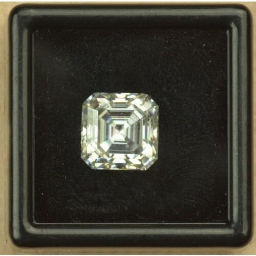 Wholesale Asscher Cut Shape VVS1 D Color White Moissanites Stone Diamond For Pass Tester Gems With GRA Certificate