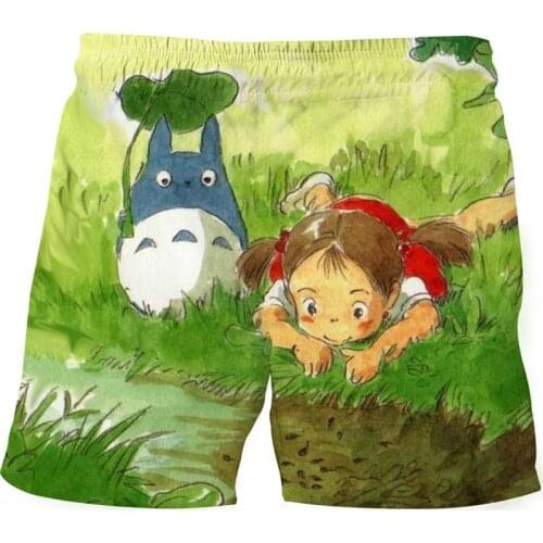 2021 New Fashion Summer Children Shorts For Boys Toddler Totoro Kids Beach Short Casual Sports Pants Baby Girls Comic Printing