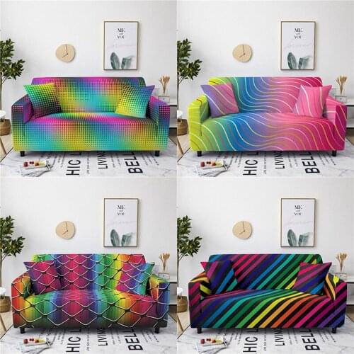 Elastic fabric modern simple sofa cover can be removed and washable full bag dustproof cover for four seasons