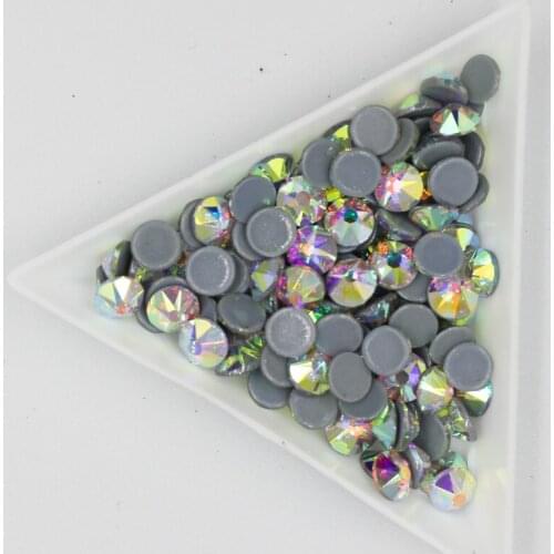 New 2078 Cut AAAAA 16 Facet Grade ss10 ss16 SS20 SS30 Crystal AB Hotfix Rhinestone Glass Crystal Garment Iron on Rhinestones