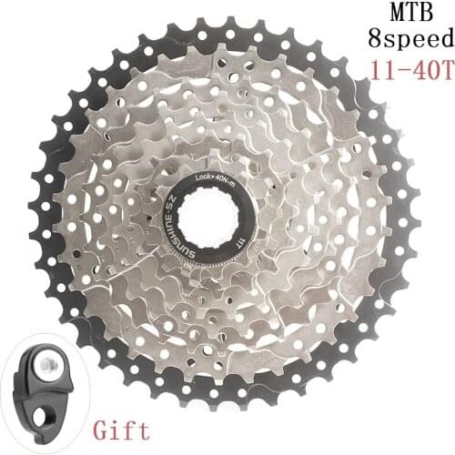 SUNSHINE-SZ MTB Mountain Bike 8s 24s 8Speed 11-40T Cassette WIDE RATIO Freewheel Sprockets for Bicycle Parts