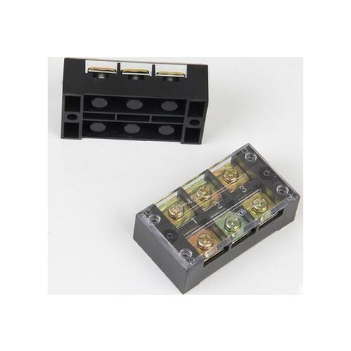 TB-4503 600V 45A Double Row 3 Position Screw Barrier Terminal Block