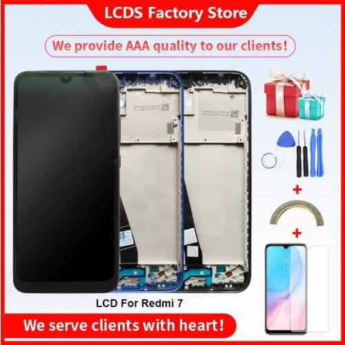 Grade AAA Quality LCD For Xiaomi Redmi 7 LCD With Frame LCD Display Screen For Xiaomi Redmi 7 Screen LCD 10-Touch 1520 x 720 HD