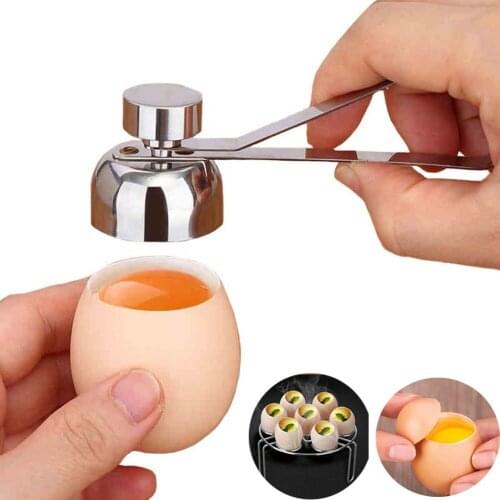 1 Pcs Metal Egg Scissors Stainless Steel Topper Shell Cutter Opener Boiled Raw Egg Open Creative Kitchen Tool