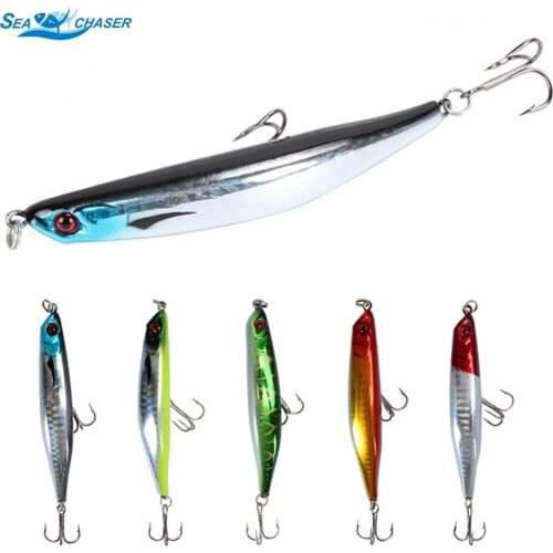 1pcs Pencil Fishing Lure 9cm 7.5g Topwater Floating Hard Bait Sub Surface Dying Fish Lures Minnow Pesca Fishing Tackle