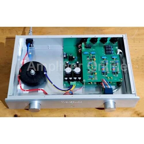 1PCS Silver/Black C11 Pre Amplifier Full Balance Single End Class A Pre Amplifier 3 Way Balance Input 1 Way Balance Output AP61