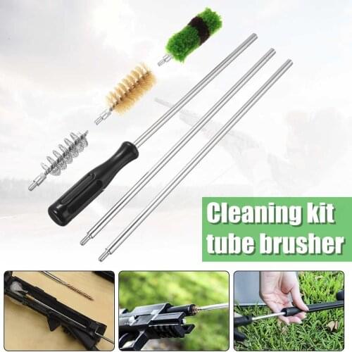 3pcs Universal Cleaning Kit Cleaning Brush Tube Brusher G un Cleaning Set G un Brush Tool Hunting Accessories