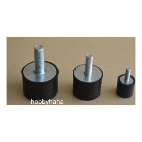 30pcs M3 Male Thread 8x8mm Rubber Anti Vibration Shock Pad