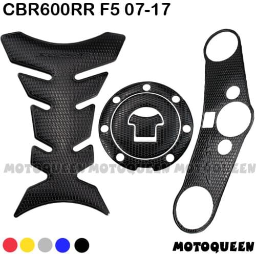 3D Motorcycle Tank Pad Plate Fork Protector Decals Stickers for Honda CBR 600RR CBR600RR F5 2007-2017 08 09 10 11 12 13 14 15 16