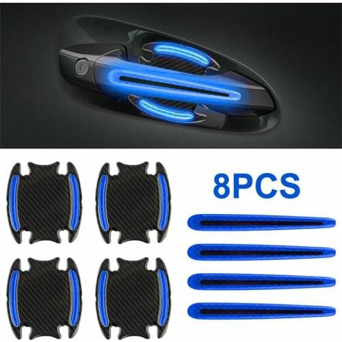 8Pcs/set Car Reflectante Reflector Sticker Car BodyHigh Reflective Exterior Auto Accessories Reflective Tape Reflex Warning