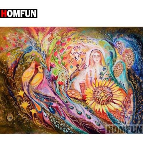 HOMFUN Full Square/Round Drill 5D DIY Diamond Painting "Oil painting landscape " Embroidery Cross Stitch 3D Home Decor A12719