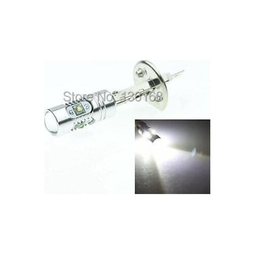 Free Shipping 2 Pcs/Lot H1 P14.5s Cree XP-E Chips LED 25w 1600-1800lm 6500-7500K ac / dc12v-24 niebla blanca plata
