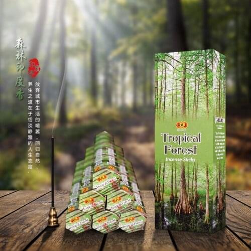 RAJ Natural India Stick Incense Bulk,Forest Flavor Aroma Therapy,Clean Air Fragrance Relax,Yoga,Meditation,Refresh,Gift Pack