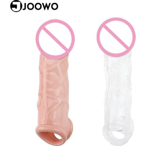 Big Male Penis Extender Sleeve Penis Rings Cock Enlargement Delay Ejaculation Sex Toys For Men