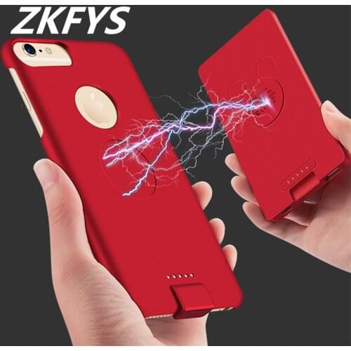 5000mAh Battery Charger Cases For iPhone 7 8 Plus Wireless Charging Battery Case Portable Power Bank Magnetic Battery Charger