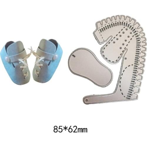 Baby Shoes 3D Metal Cutting Dies Scrapbooking Stencil for kids Embossing paper cards ablum Craft Cutting Die Carbon Steel Cut