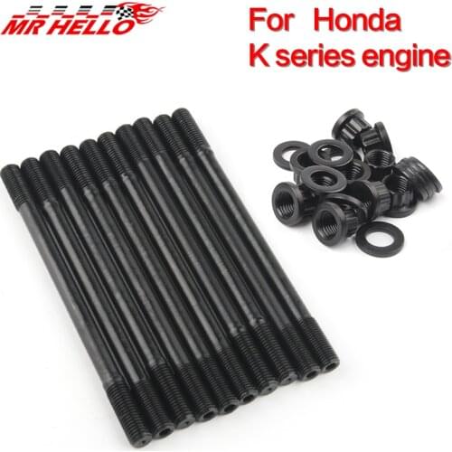 For Acura For Honda K20A K20Z K23A1 K24A K24Z engine 208 4701 Cylinder Head Stud Kit motor K20Z3