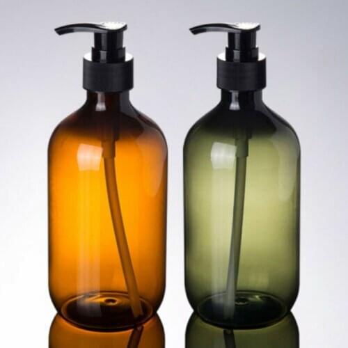 300/500ml Lotion Shampoo Shower Gel Soap Dispenser Empty Bath Pump Bottle Fashi