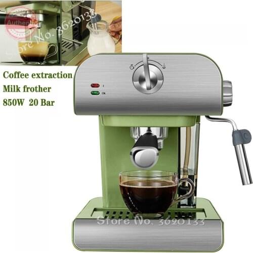 1.5L 20bar Espresso Electric Coffee Machine Electric Foam Coffee Maker Electric Milk Frother Kitchen Appliances 220V 850W