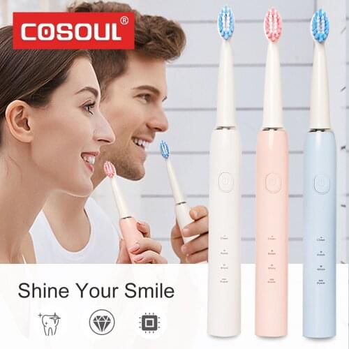 Sonic Electric Toothbrush Dentist Recommended 3 Modes Clean Whiten Care Teeth Automatic Tooth Brush USB Rechargeable Waterproof