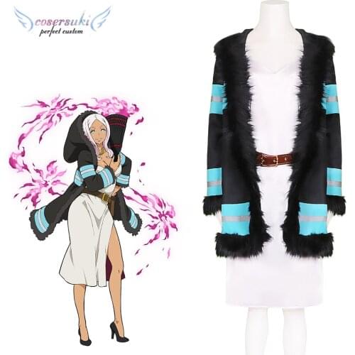 Fire Force Enen No Shouboutai /Enn Enn no Shouboutai Princess Hibana Cosplay Carnaval Costume Halloween Christmas Costume