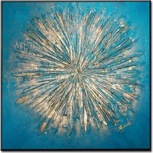 Spread The Gold Like Fireworks Oil Painting Handpainted Paintings Wall Art Home Decor Picture Modern Oil Painting On Canvas
