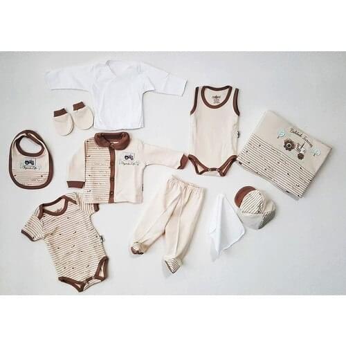 Baby Cotton 10-Piece Antiallergic Baby Boy Hospital Outlet Newborn Rompers Set