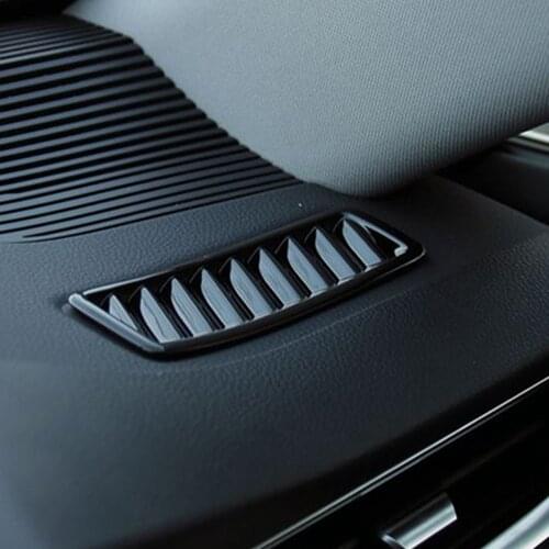 For Toyota Harrier Venza 2020 2021 ABS Matte Black Side Air Conditioning Vent Ring Cover Trim Frame Interior Accessories Styling