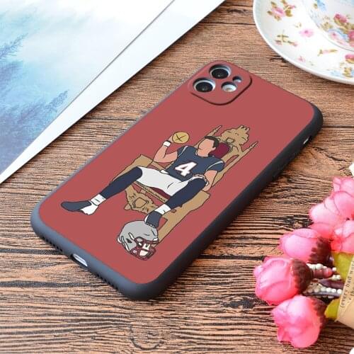 For iPhone Jarrett Stidham Takes The Throne Print Soft Matt Apple iPhone Case