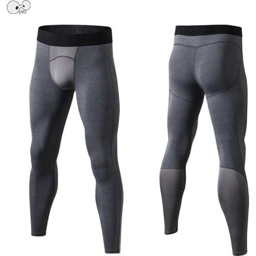 New Mens Sports Tights Running Compression Pants Quick Dry Leggings Bodybuilding and Fitness Sportswear Breathable Gym Trousers