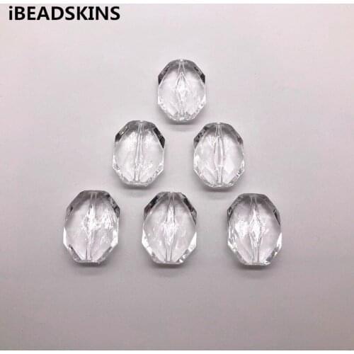 New arrival 25x19mm 170pcs clear Acrylic oval shape beads for stud earrings/earrings accessories/Earring parts/ jewelry DIY