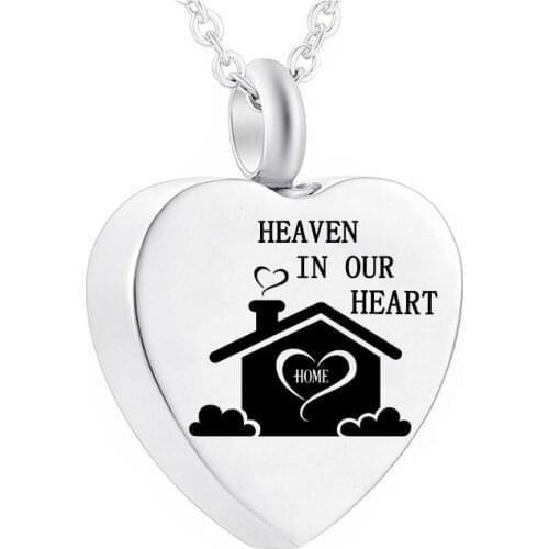 Cremation Jewelry Stainless Steel Urn Necklace To Commemorate The Dead Relatives/Pets Can Be Opened For Cremation Funeral