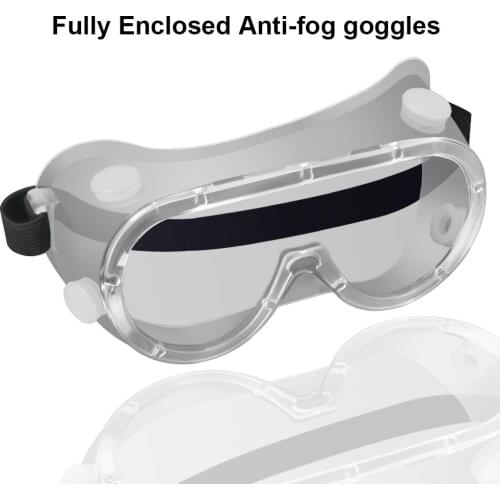 Totally Closed Dust-proof Splash-proof Transparent Windproof Anti-fog Sports Goggles Cycling Glasses Labor Protection Goggles