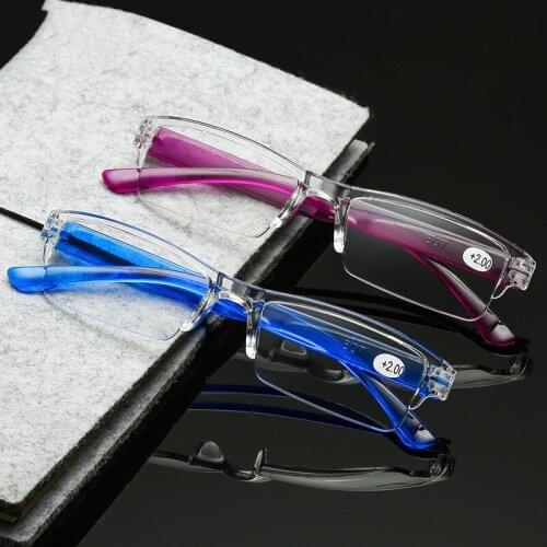+1+1.5+2+2.5+3+3.5+4 2020 Square Reading Glassses Presbyopic Eyewear Portable Ultralight Presbyopia Eyeglasses For Men Women