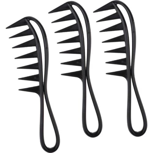 3pcs Professional Mens Oil Hair Comb For Hairstyling,Hairdressing,Barbers Salon