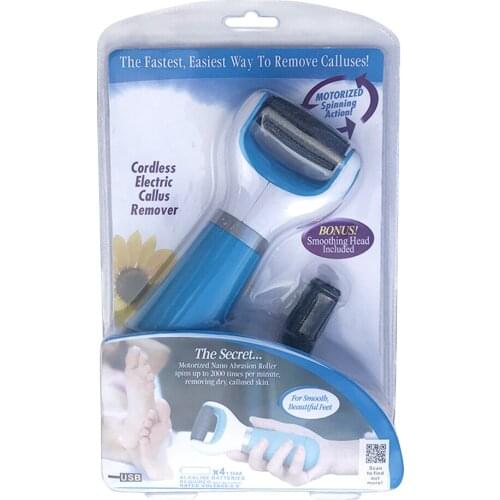 Dropshipping Pedi Spin TV Skin Peeling Device Electric Grinding Foot Care Pro Pedicure Kit Foot File Hard Skin Callus Remover