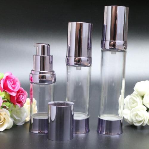 20ML purple plastic airless pump bottle lotion emulsion serum liquid foundation whitening essence skin care cosmetic packing