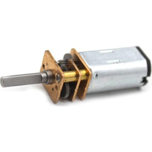 N30 Geared Motor DC 6V Speed Reducer Motor 3mm D Axis Shaft, 170rpm, Large Torque Copper Gearbox Small Motor for Robot Models